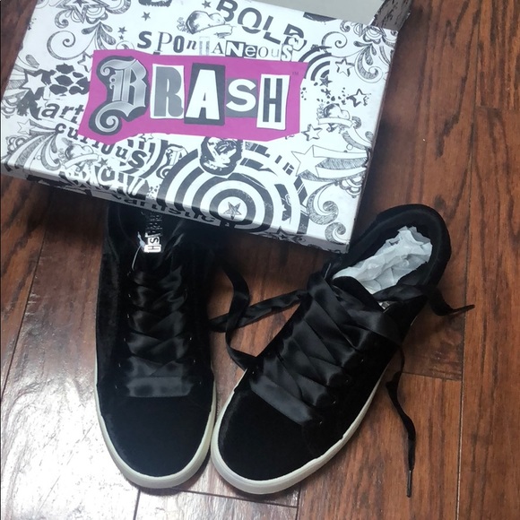 Brand New Velvet Brash Wedge Sneakers 